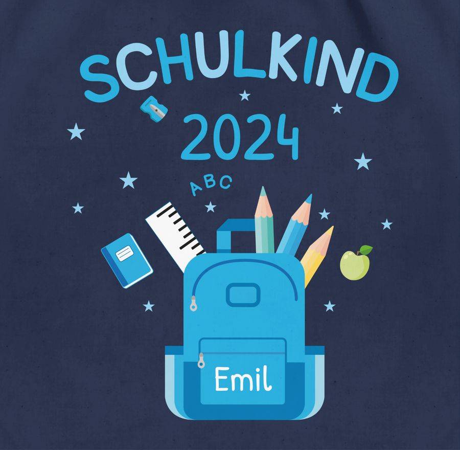 Shirtracer Schulkind 2024: T-Shirt Rucksack Shirtracer