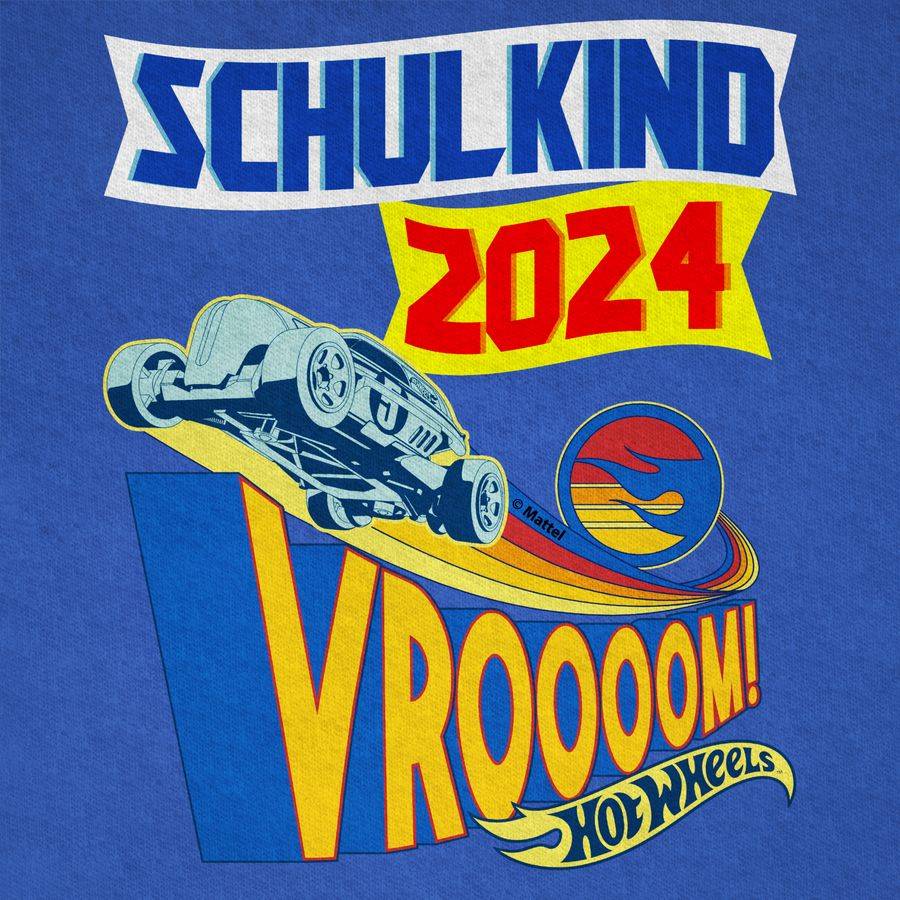 Shirtracer Schulkind 2024 - Vroooom!: Tshirt Turnbeutel Shirtracer