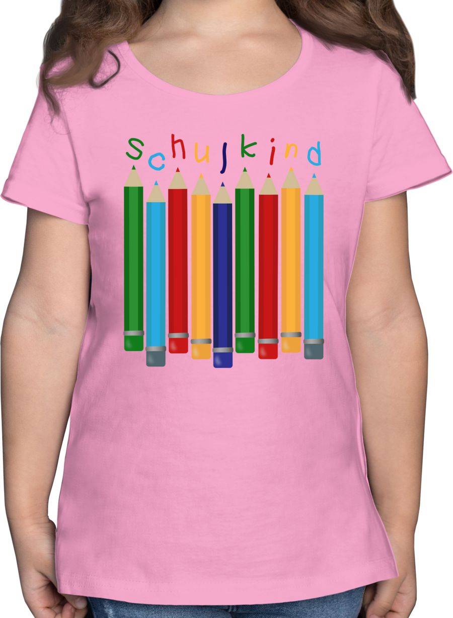 Shirtracer Schulkind Buntstifte: T-Shirt Rucksack Shirtracer