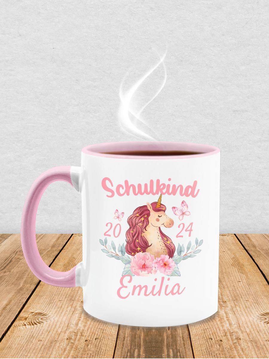 Shirtracer Schulkind Einhorn 2024 Shirts & Mehr Shirtracer
