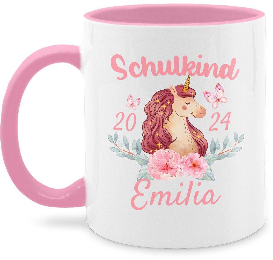 Shirtracer Schulkind Einhorn 2024 Shirts & Mehr Shirtracer