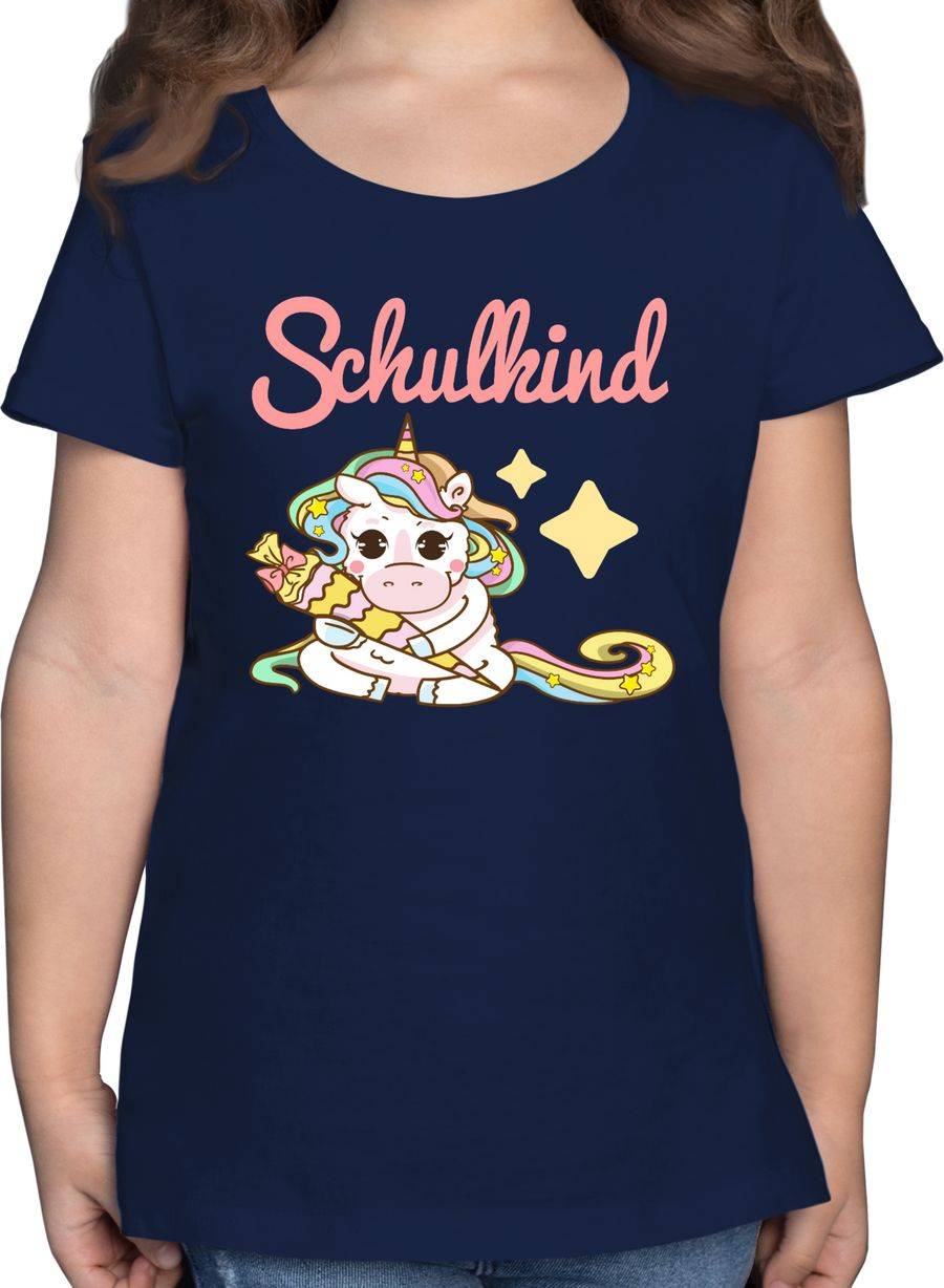 Shirtracer Schulkind Einhorn Mit Schultüte: Tshirt Rucksack Shirtracer
