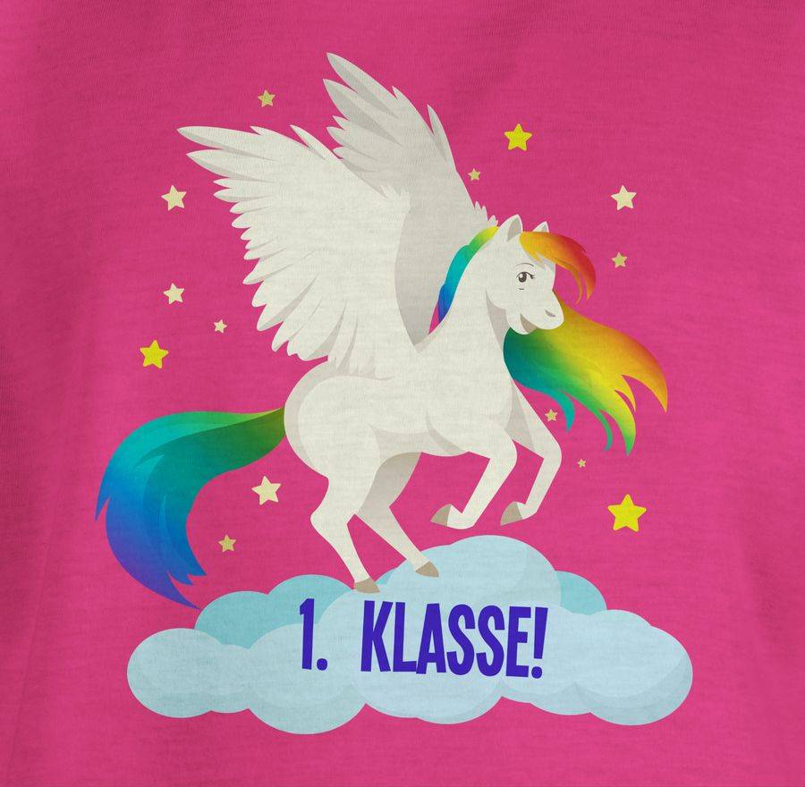 Shirtracer Schulstart Regenbogen-Pferd Shirts & Mehr Shirtracer