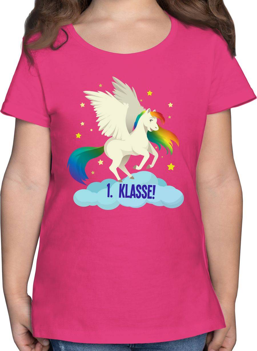 Shirtracer Schulstart Regenbogen-Pferd Shirts & Mehr Shirtracer