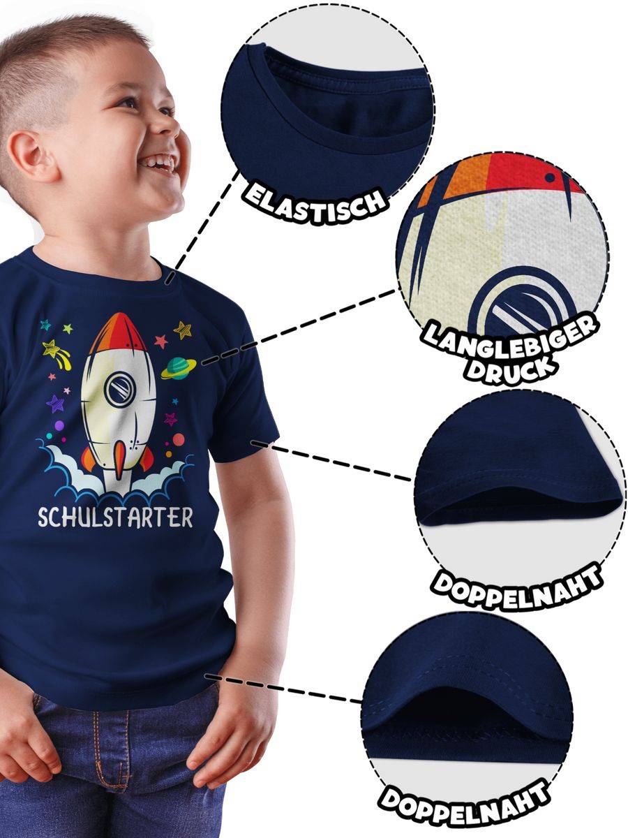 Shirtracer Schulstarter Rakete - Bunt Shirts & Mehr Shirtracer
