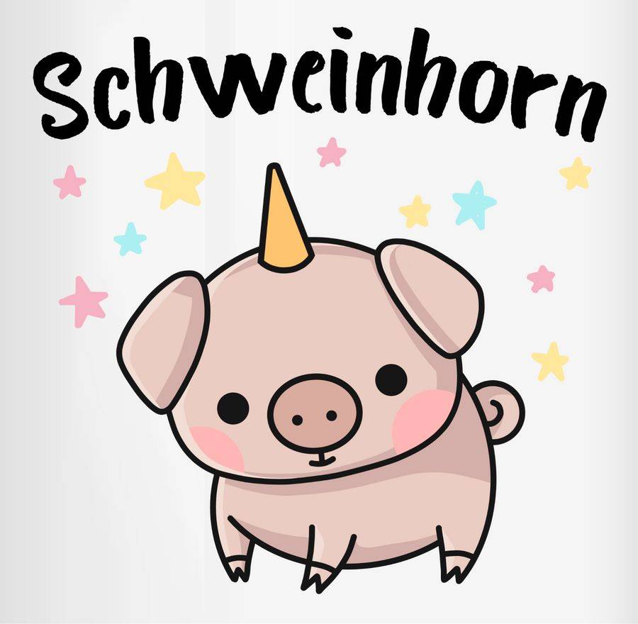 Shirtracer Schweinhorn: T-Shirt Turnbeutel Shirtracer