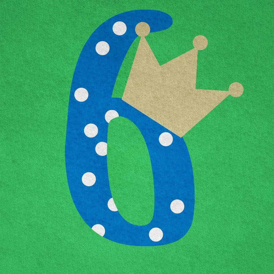 Shirtracer Sechs Krone Junge Sechster Shirts & Mehr Shirtracer