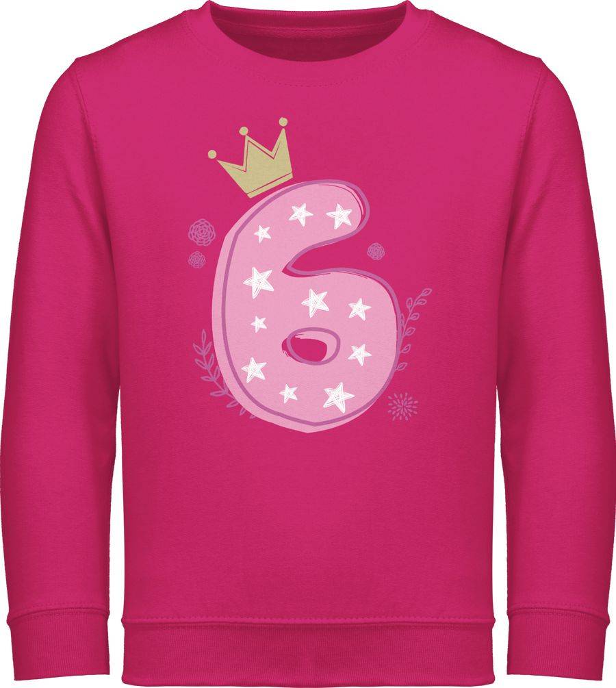 Shirtracer Sechster Mädchen Krone Sterne Shirts & Mehr Shirtracer