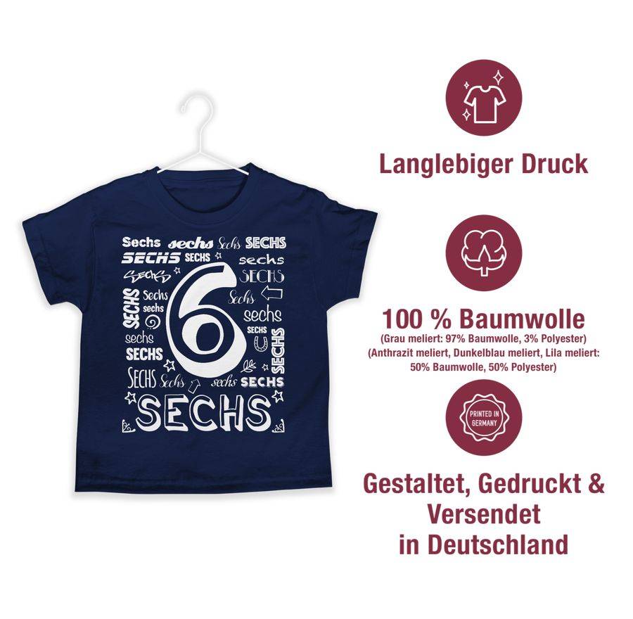 Shirtracer Sechster Zahlen: T-Shirt Rucksack Shirtracer