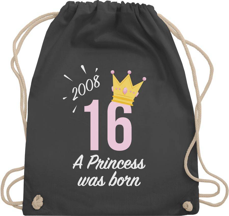 Shirtracer Sechzehnter Mädchen Princess 2008: Tshirt Turnbeutel Shirtracer