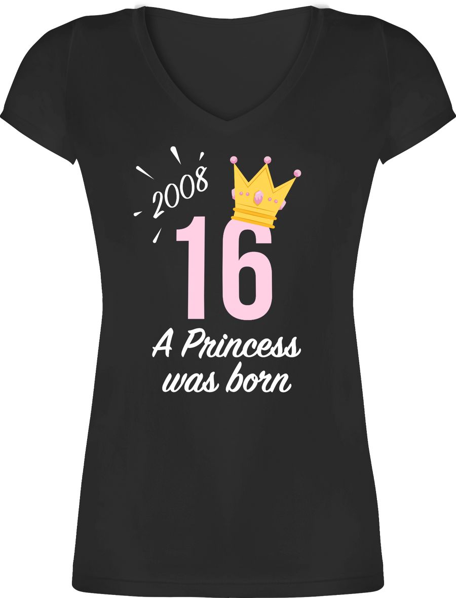 Shirtracer Sechzehnter Mädchen Princess 2008: Tshirt Turnbeutel Shirtracer