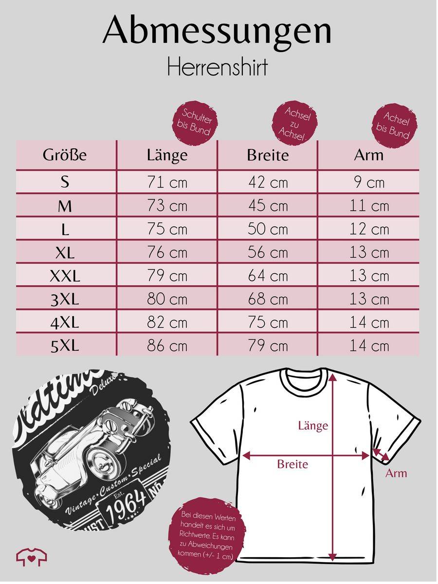 Shirtracer Sechzig Oldtimer Baujahr 1964 Shirts & Mehr Shirtracer
