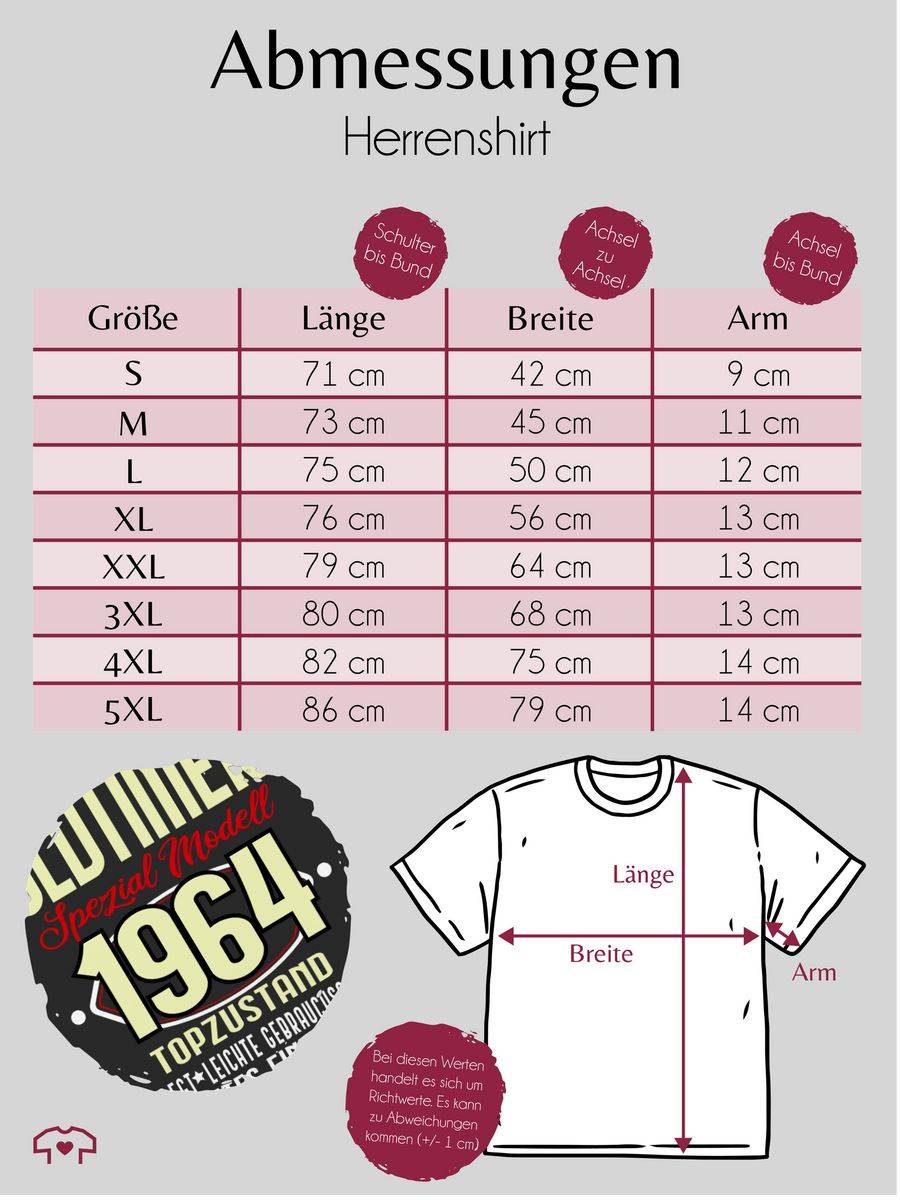 Shirtracer Sechzigster I Oldtimer Spezial Modell 1964 Shirts & Mehr Shirtracer