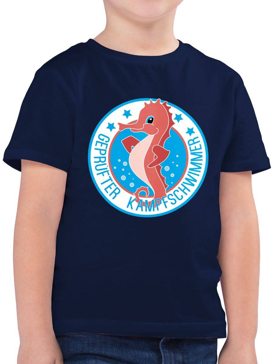 Shirtracer Seepferdchen Schwimmer: T-Shirt Turnbeutel Shirtracer