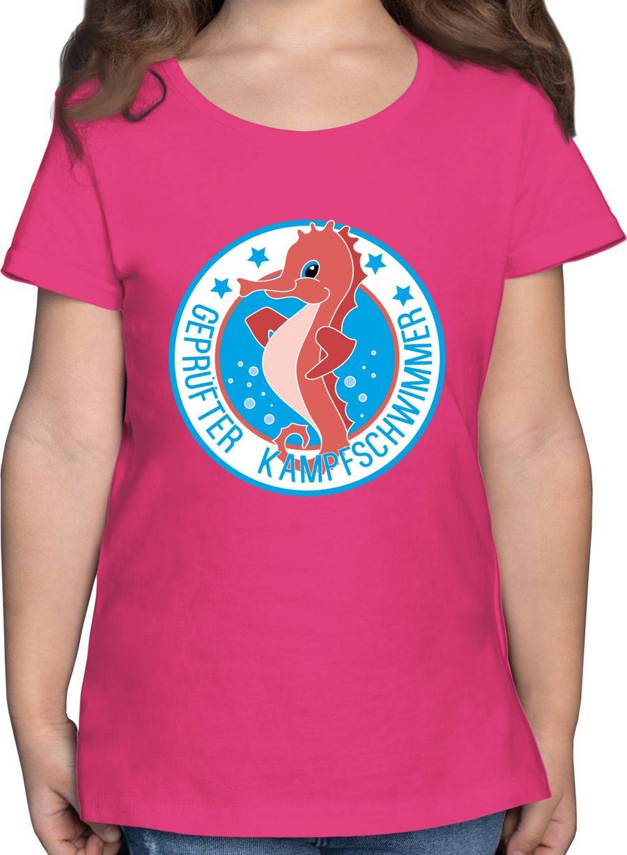 Shirtracer Seepferdchen Schwimmer: T-Shirt Turnbeutel Shirtracer