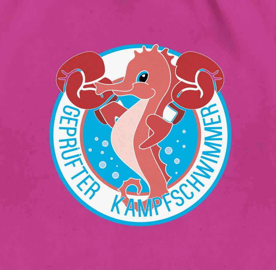 Shirtracer Seepferdchen: T-Shirt Turnbeutel Shirtracer