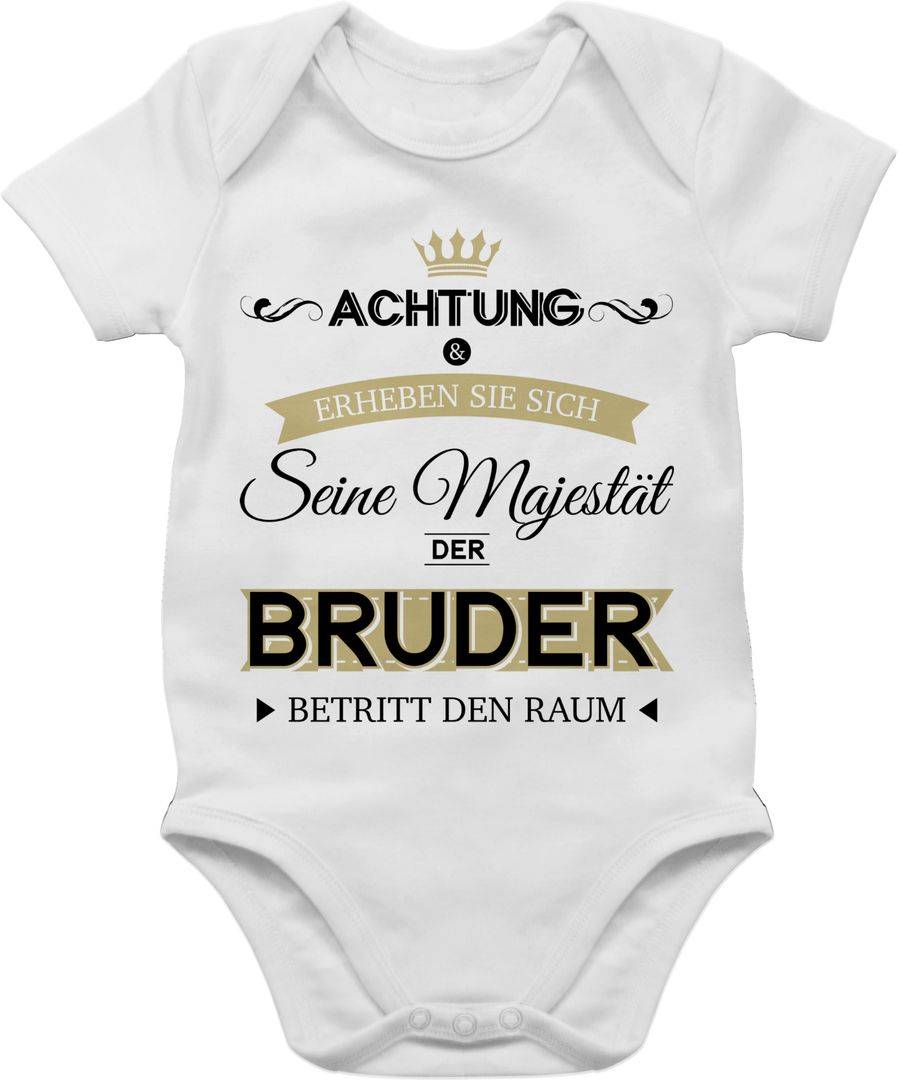 Shirtracer Seine Majestät der Bruder gold schwarz: Tshirt Gym Bag Shirtracer