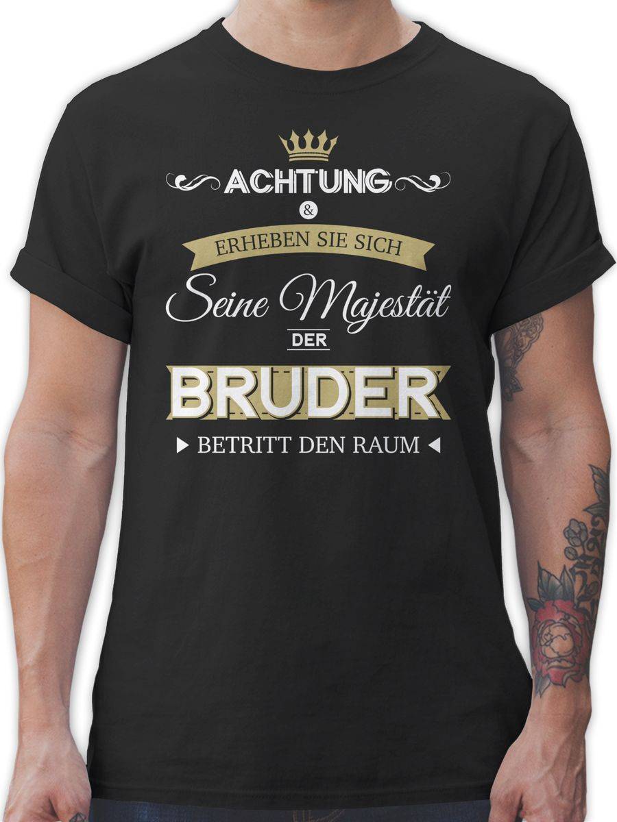 Shirtracer Seine Majestät der Bruder: T-Shirt Rucksack Shirtracer