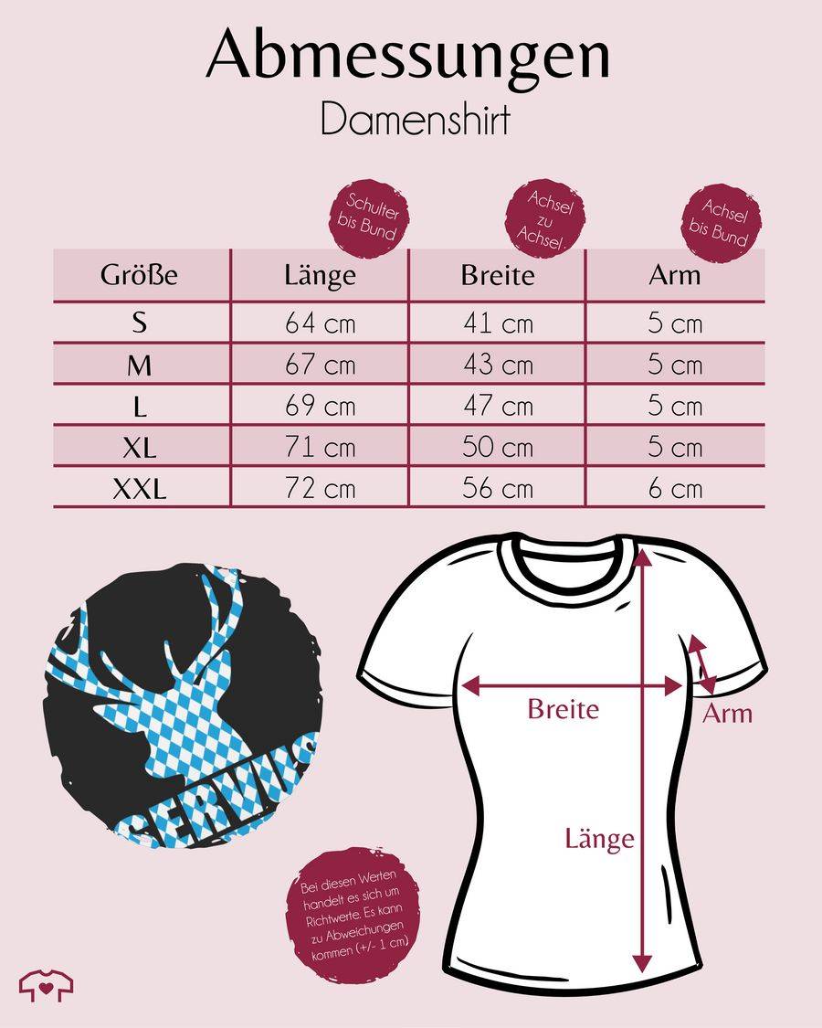 Shirtracer Servus - Hirsch Mit Bayrischem Muster Shirts & Mehr Shirtracer