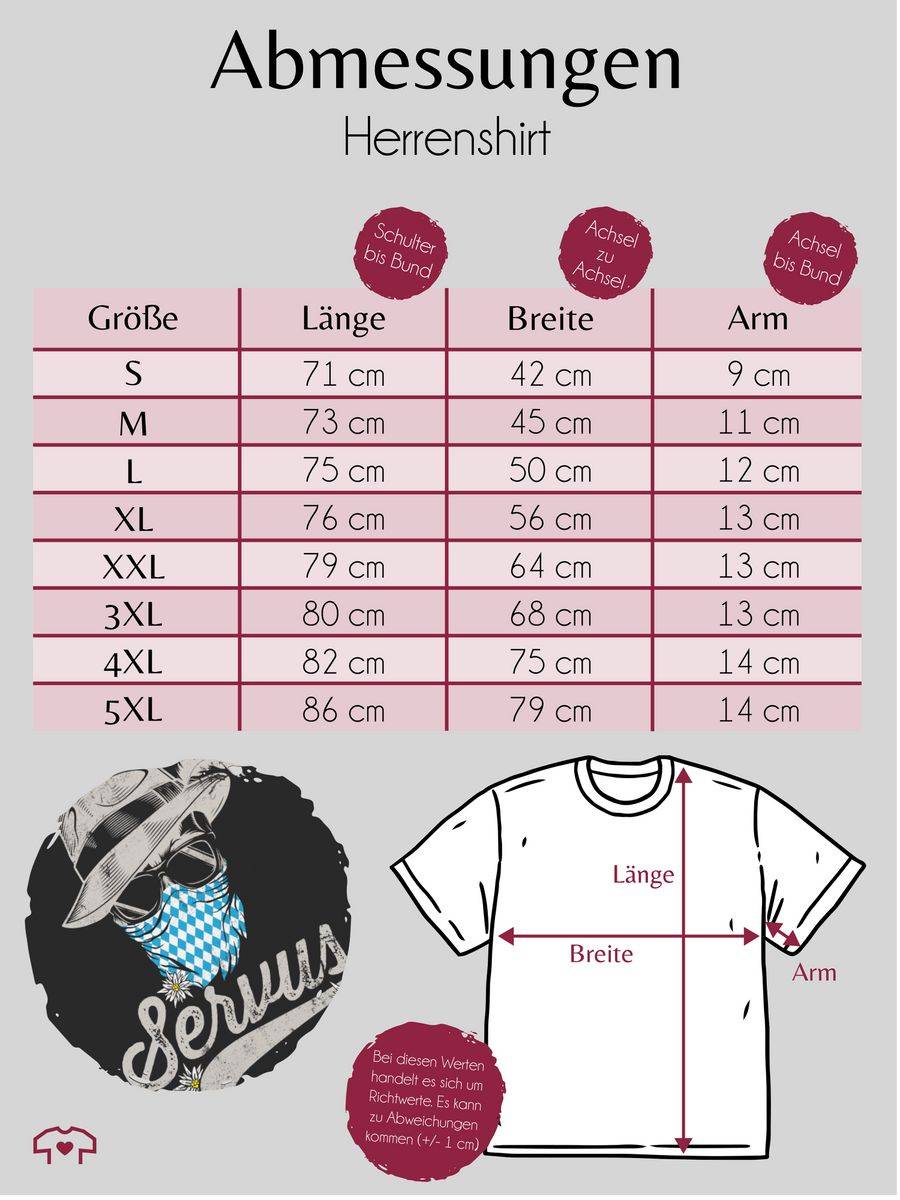 Shirtracer Servus Totenkopf Bayern Edelweiß Trachten Bayrisch Tirol Bavaria: T-Shirt Turnbe Shirtracer