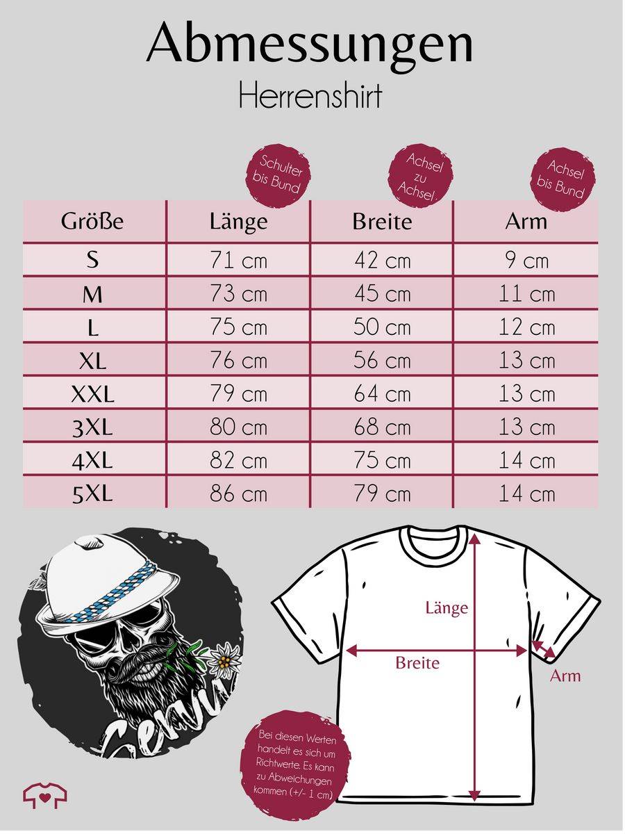 Shirtracer Servus Totenkopf Skull Bayrisch Shirts & Mehr Shirtracer