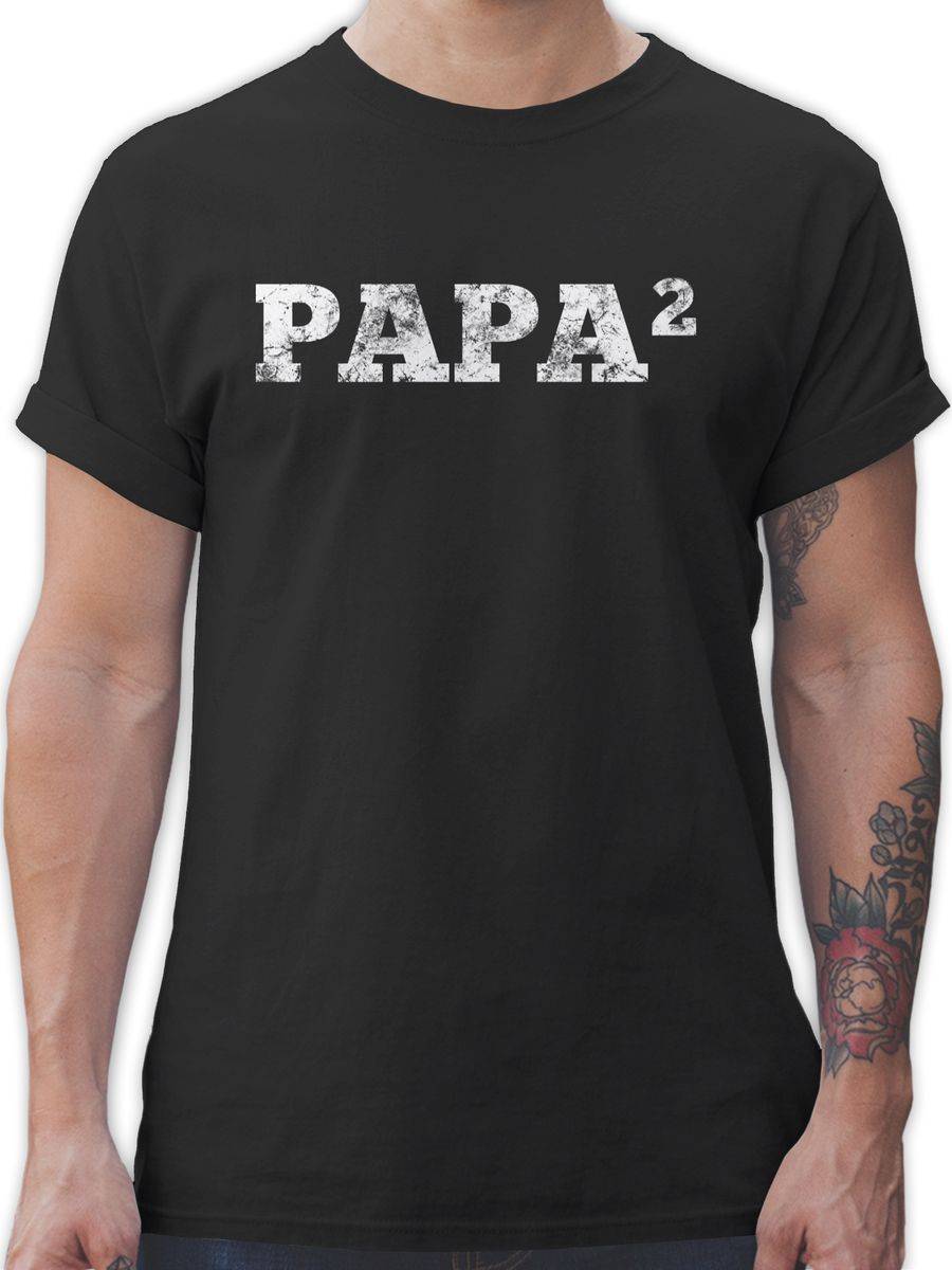 Shirtracer 2-Fach Papa: T-Shirt Gym Bag Shirtracer