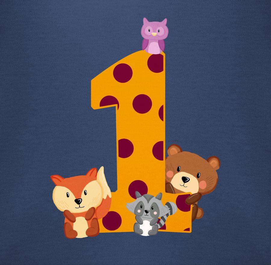 Shirtracer Eins Waldtiere Shirts & Mehr Shirtracer