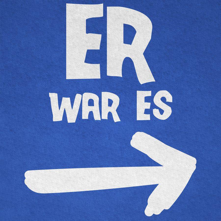 Shirtracer Er War Es: T-Shirt Turnbeutel Shirtracer