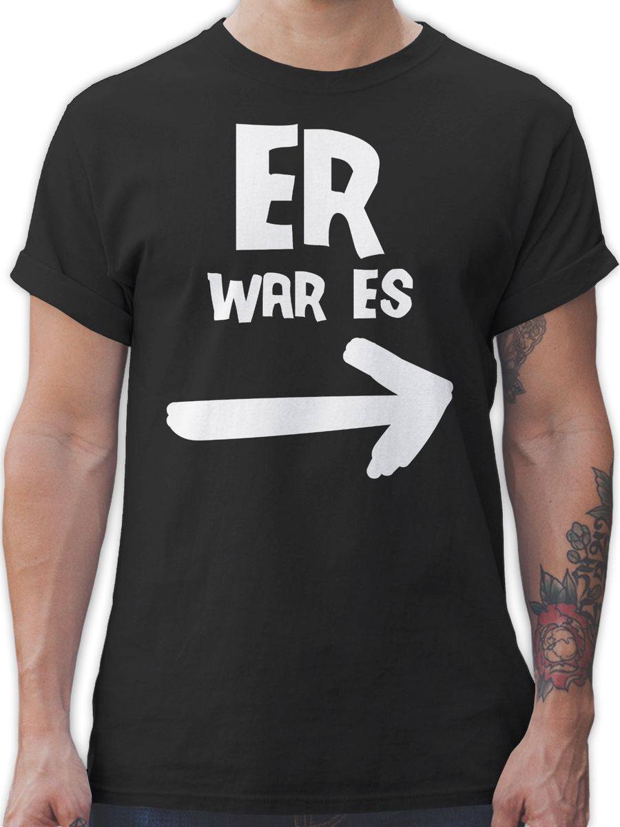 Shirtracer Er war es: T-Shirt Turnbeutel Shirtracer