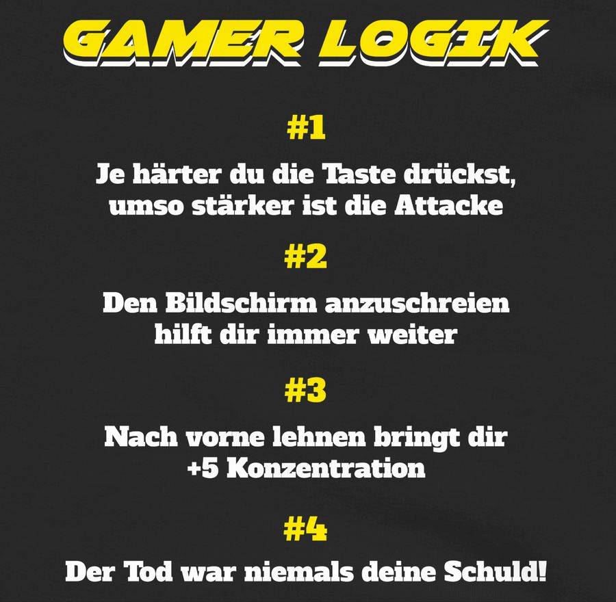 Shirtracer Gamer Logik Shirts & Mehr Shirtracer