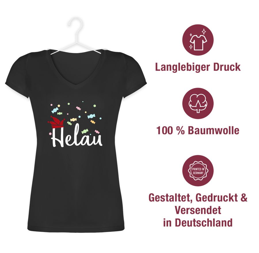 Shirtracer Helau Rot-Weiß Shirts & Mehr Shirtracer