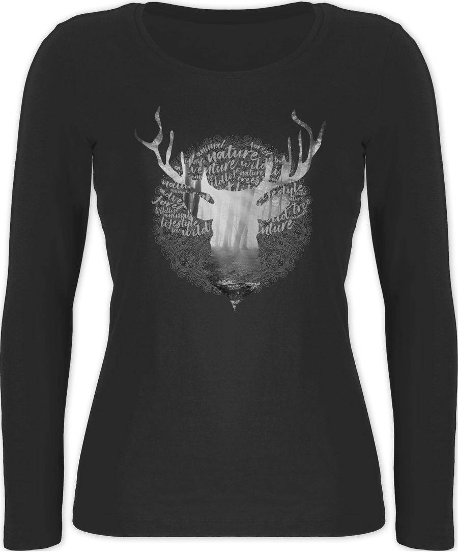 Shirtracer Hirsch Grau: Tshirt Rucksack Shirtracer