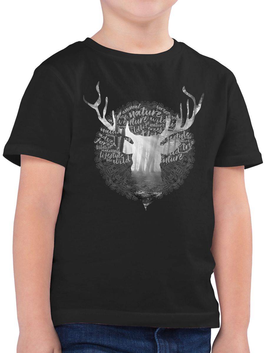Shirtracer Hirsch Grau: Tshirt Rucksack Shirtracer