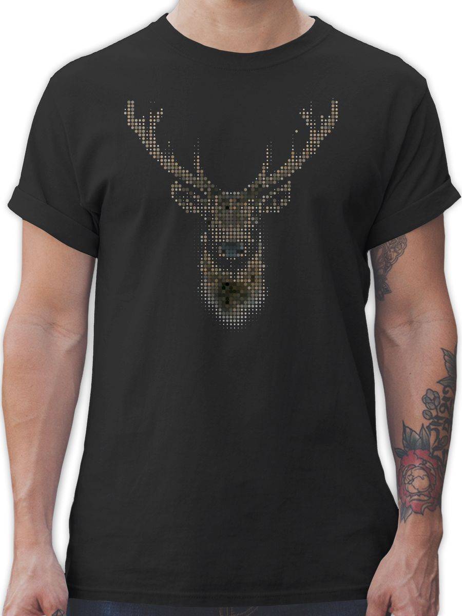 Shirtracer Hirsch Pixel Shirts & Mehr Shirtracer