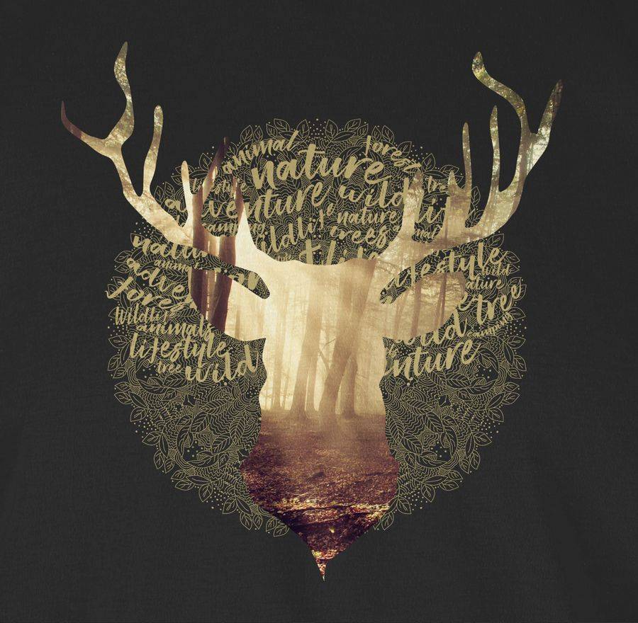 Shirtracer Hirsch: Tshirt Gym Bag Shirtracer