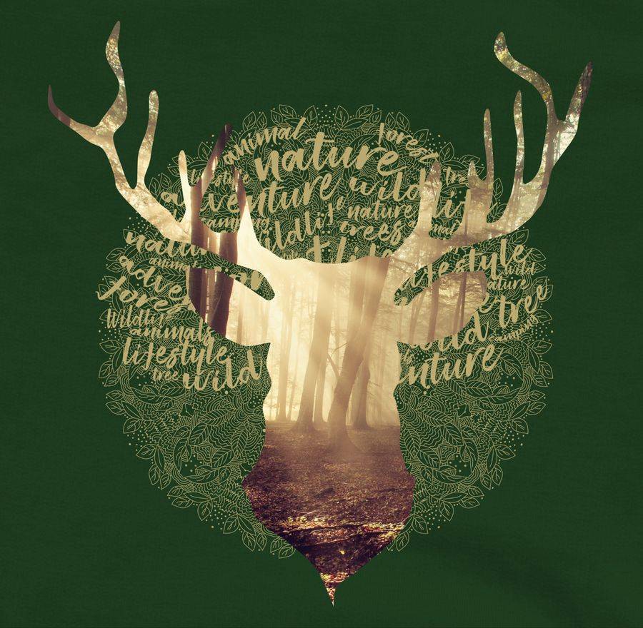 Shirtracer Hirsch: Tshirt Gym Bag Shirtracer