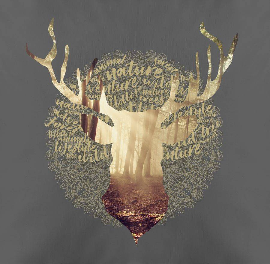 Shirtracer Hirsch: Tshirt Gym Bag Shirtracer