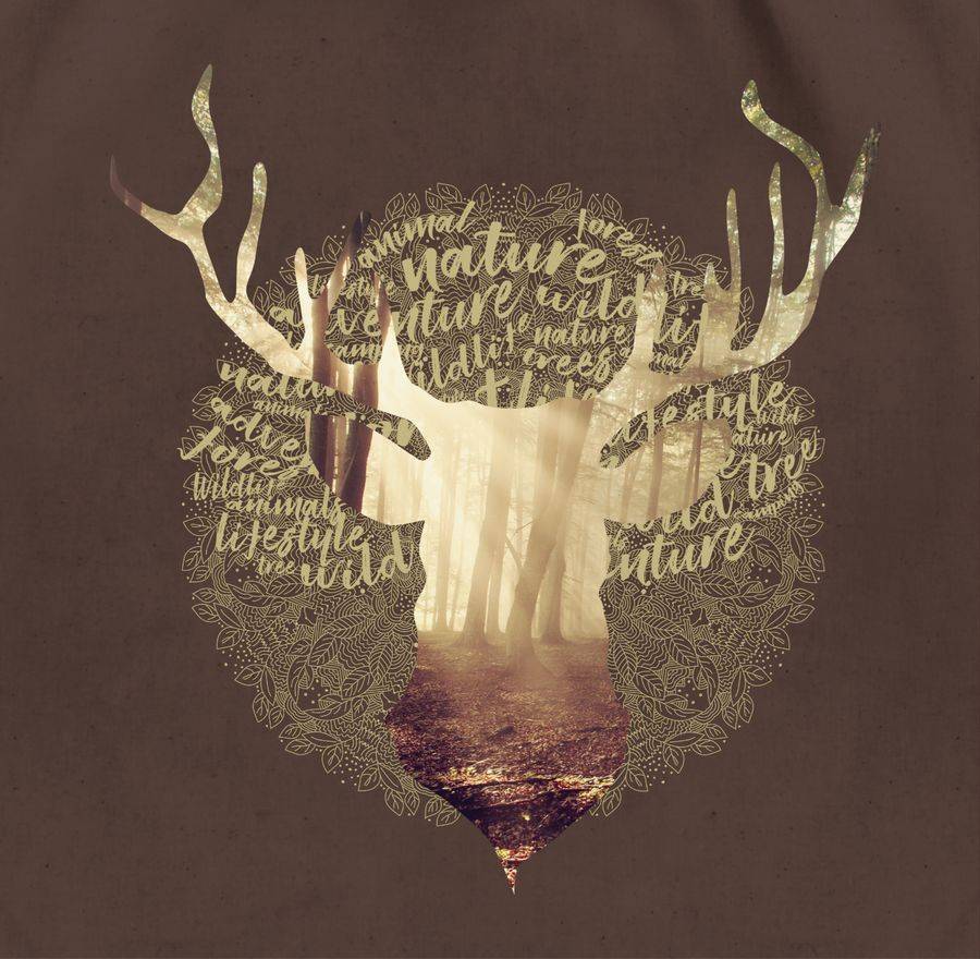 Shirtracer Hirsch: Tshirt Gym Bag Shirtracer