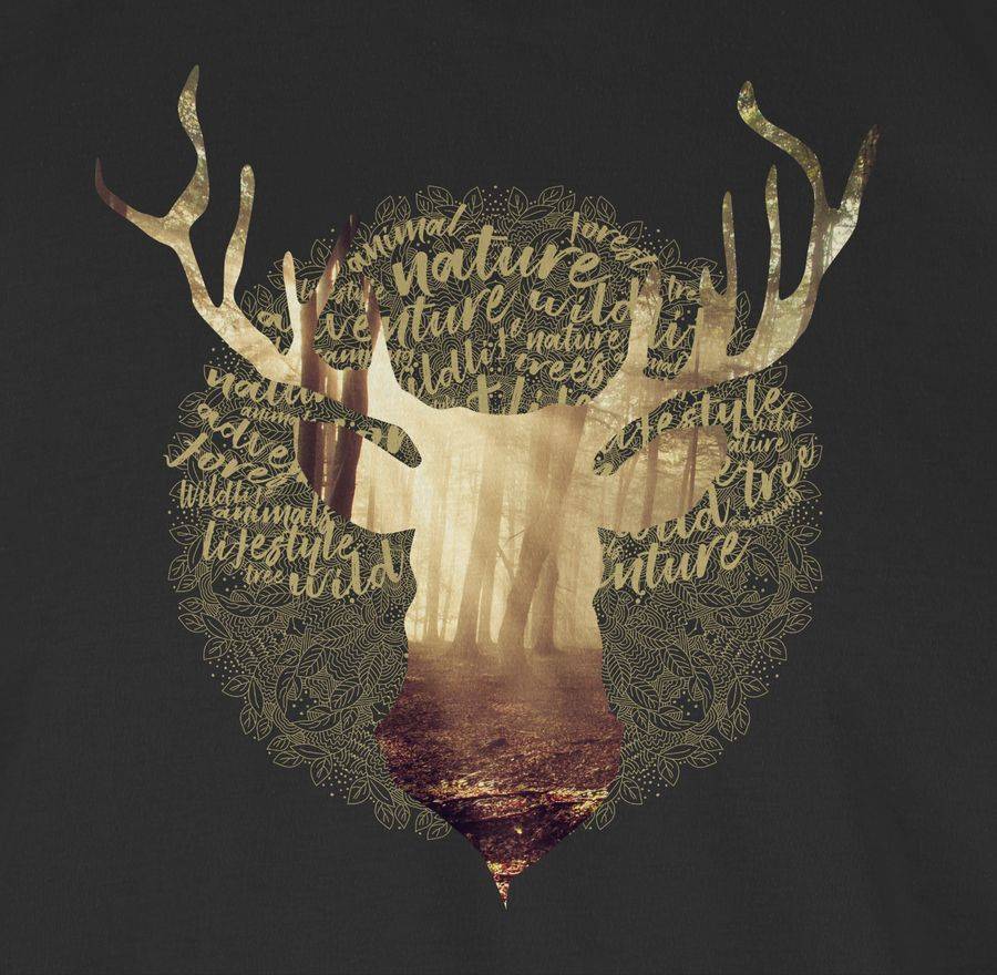 Shirtracer Hirsch: Tshirt Gym Bag Shirtracer