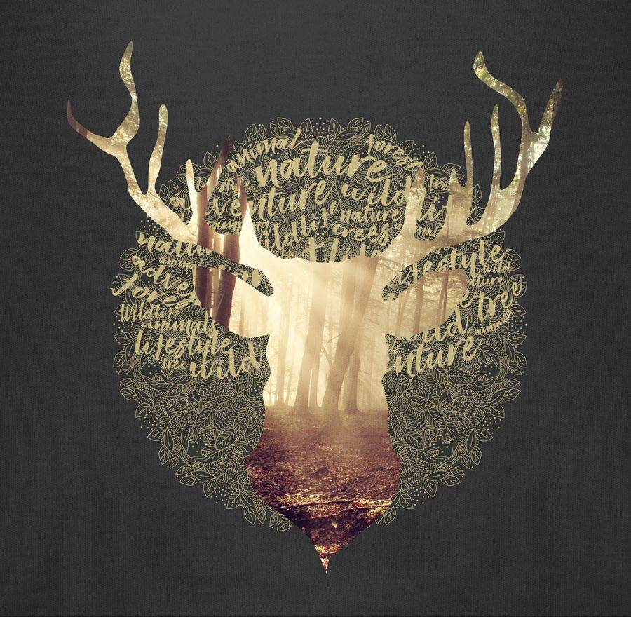 Shirtracer Hirsch: Tshirt Gym Bag Shirtracer