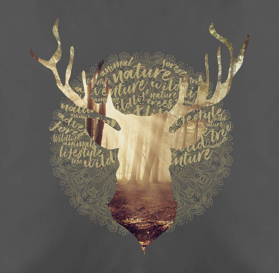 Shirtracer Hirsch: Tshirt Gym Bag Shirtracer