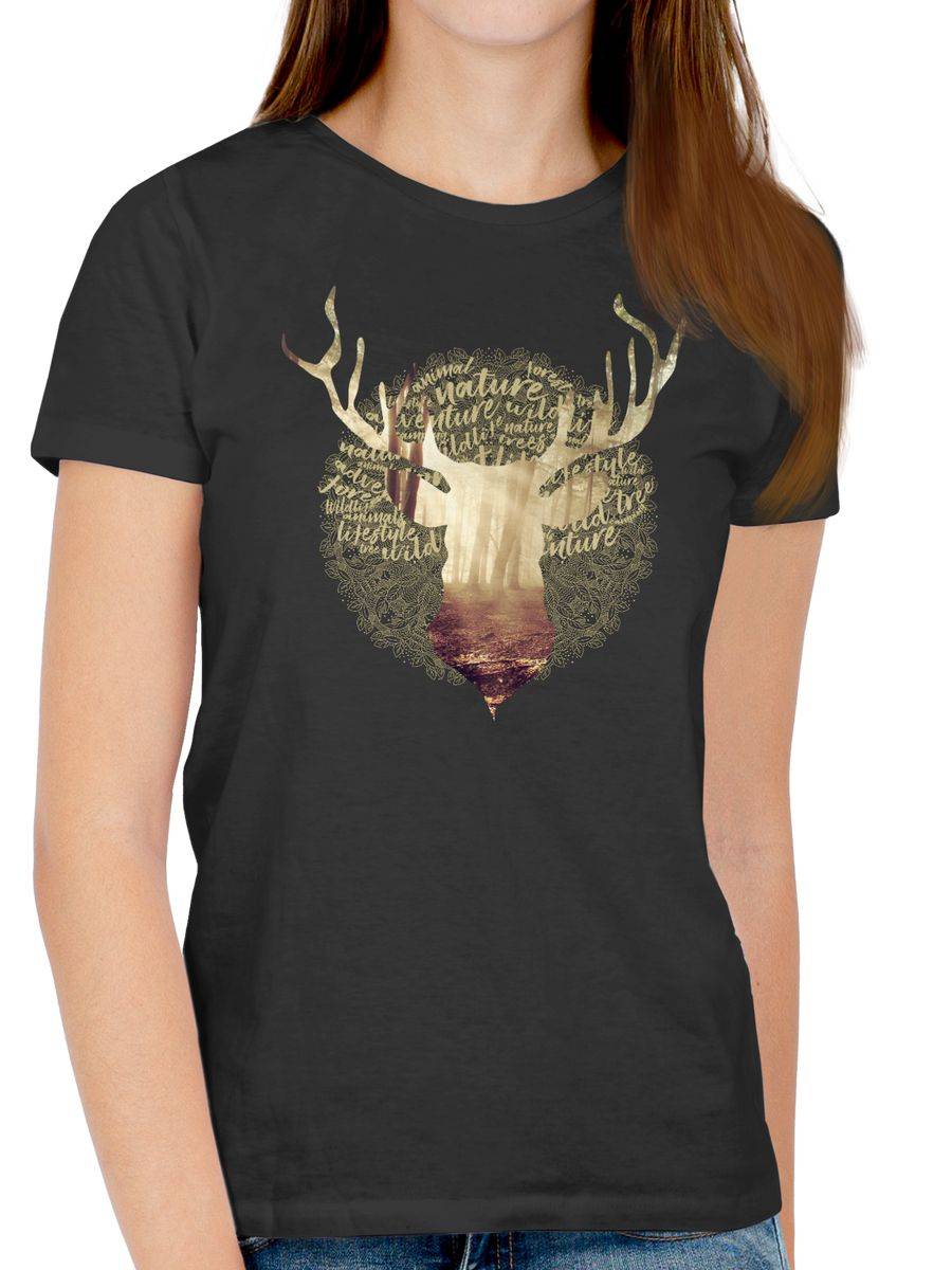 Shirtracer Hirsch: Tshirt Gym Bag Shirtracer