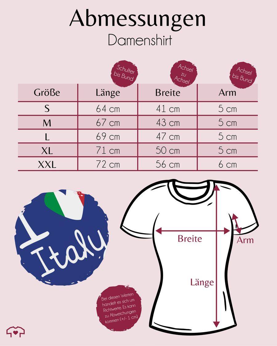 Shirtracer I Love Italy Shirts & Mehr Shirtracer