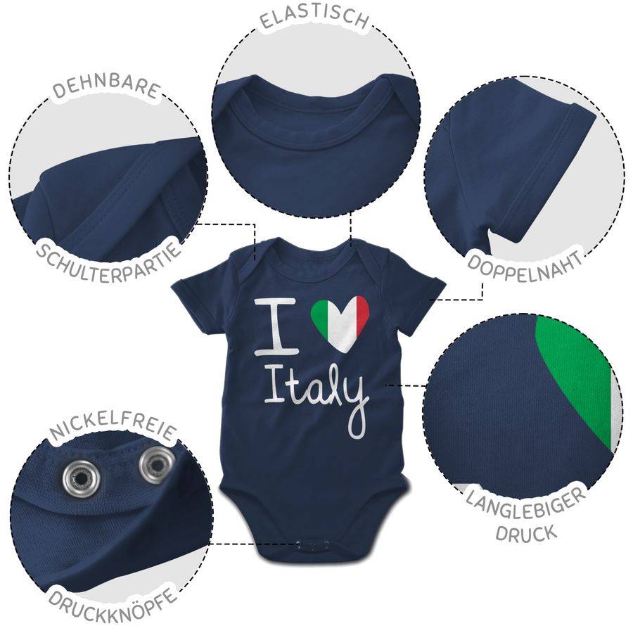 Shirtracer I Love Italy Shirts & Mehr Shirtracer