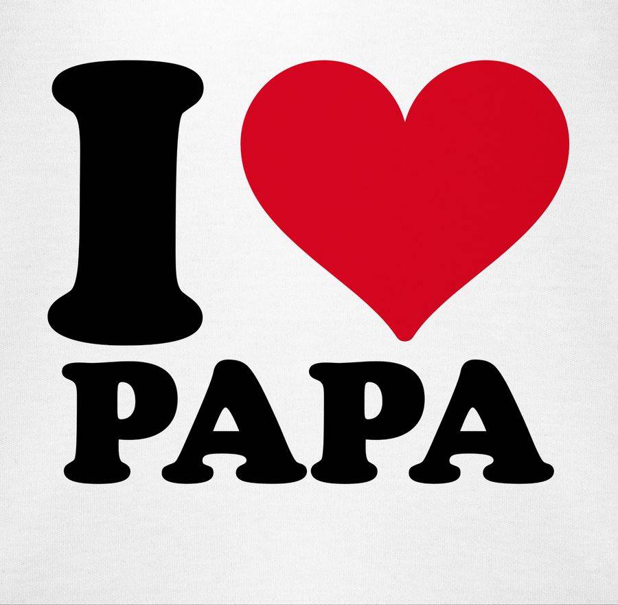 Shirtracer I Love Papa: Tshirt Rucksack Shirtracer