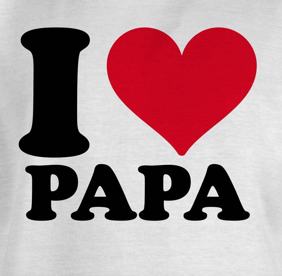 Shirtracer I Love Papa: Tshirt Rucksack Shirtracer