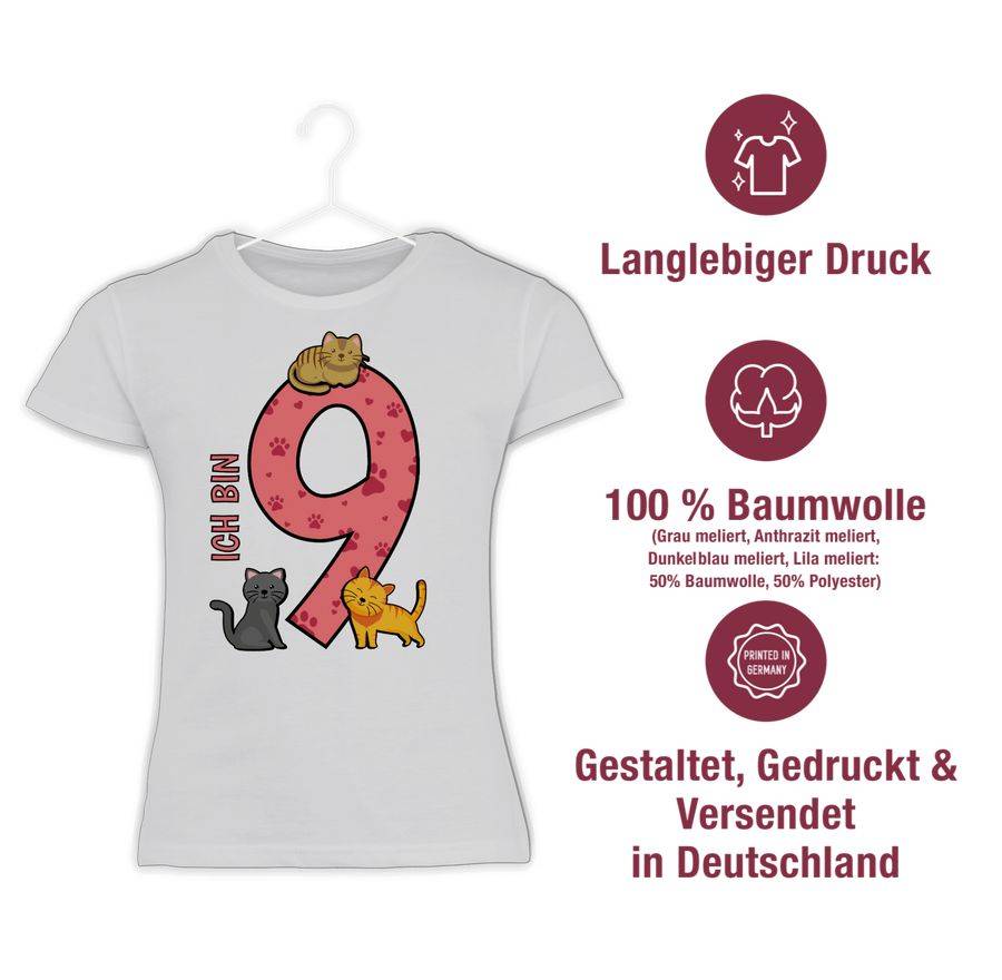 Shirtracer Katzen Neunter Shirts & Mehr Shirtracer