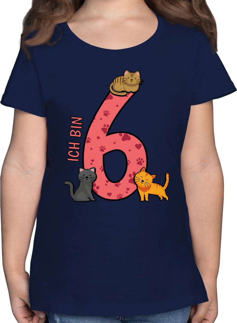 Shirtracer Katzen Sechster Shirts & Mehr Shirtracer