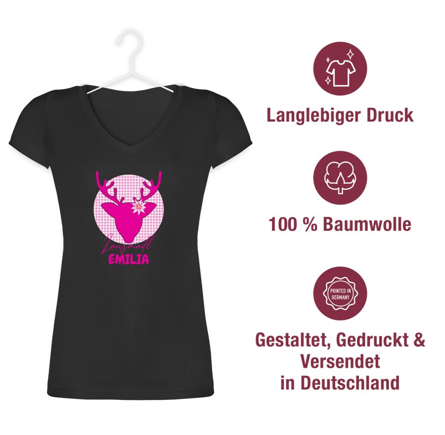 Shirtracer Lausmadl Hirsch Shirts & Mehr Shirtracer