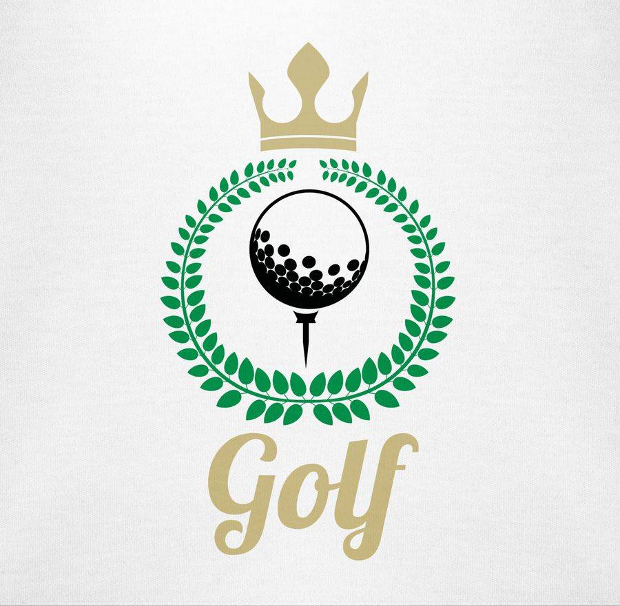 Shirtracer Lorbeerkanz Krone Golf Shirtracer